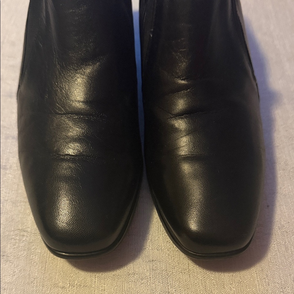 Munro American Black Slip-On Leather Loafer Pumps Women’s Dress Shoes Size 9 - Picture 6 of 12